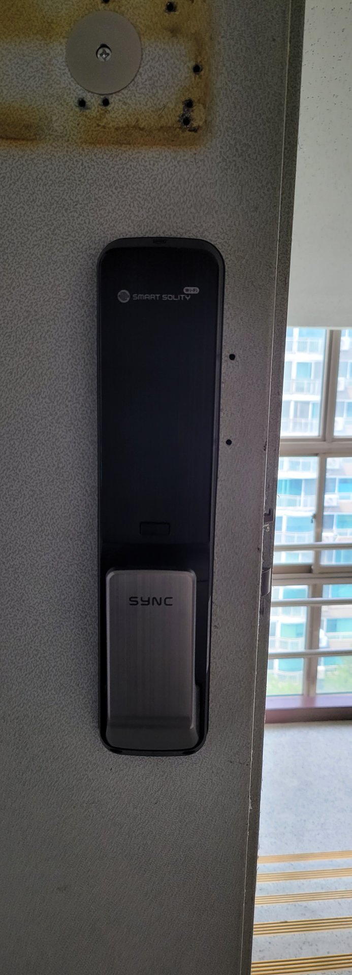 수원 권선동 써미트빌 도어락 - 솔리티 싱크 SP-7000B 지문 Wi-Fi 도어락