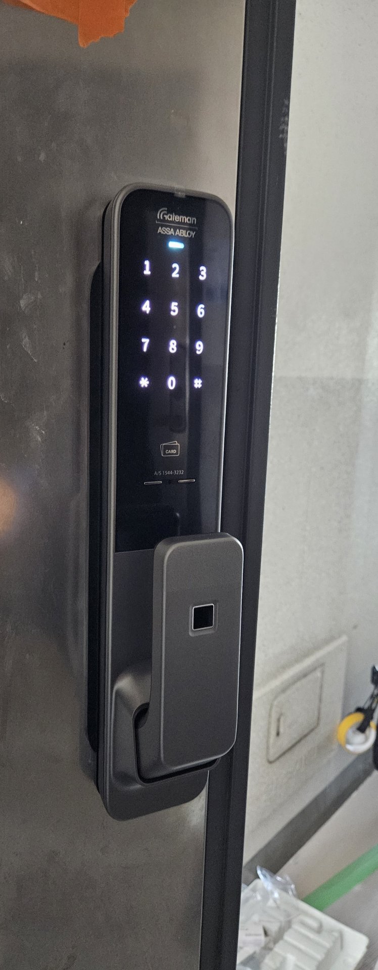 용산 이촌동 GS한강에클라트 도어락 교체 - 게이트맨 GP-900D 연동설치